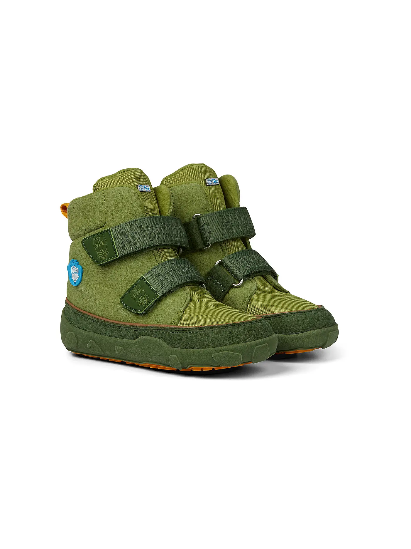 AFFENZAHN | Kinder Barfußschuhe - Boots Hai Jump Midboot | grün